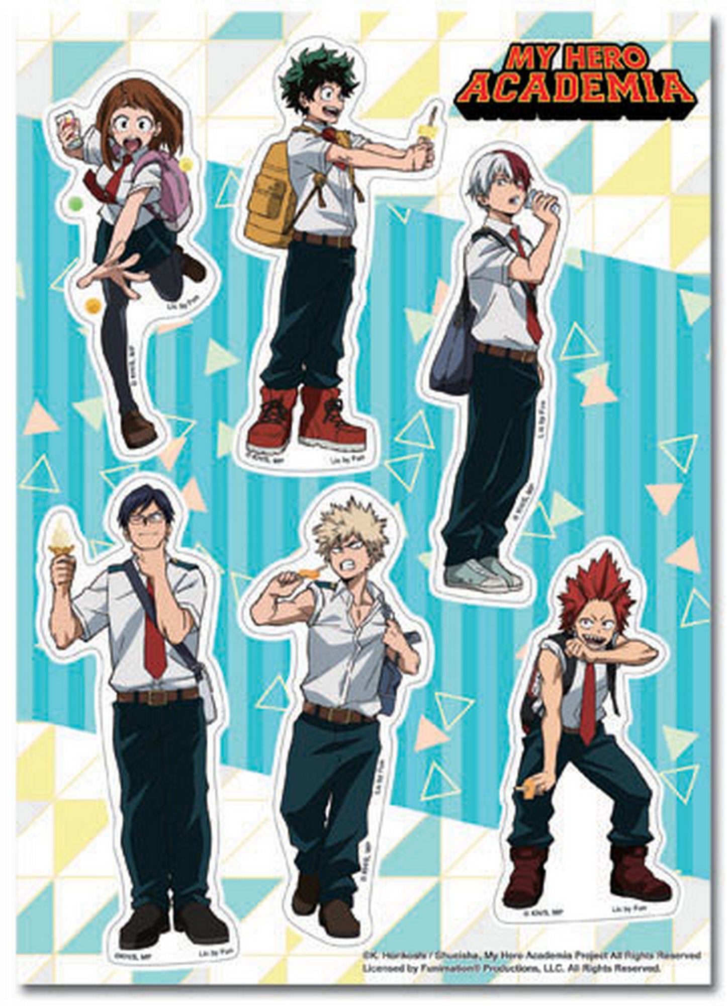 My Hero Academia - Group Ice Cream Sticker Set 5"X7"