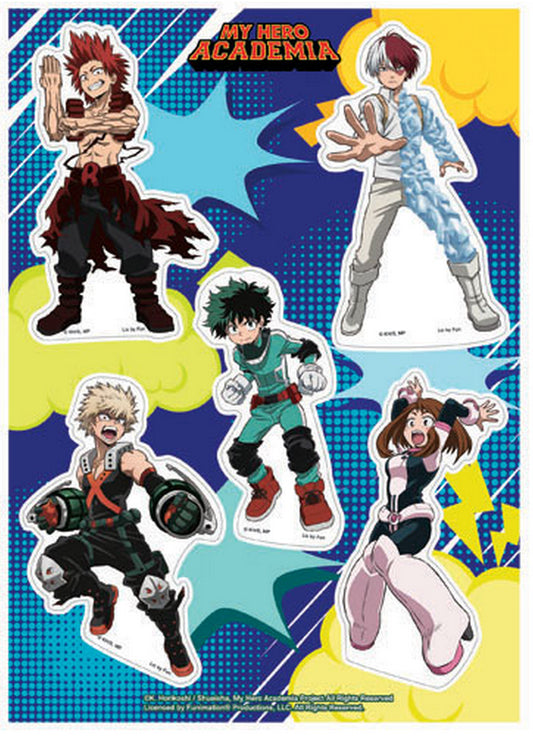 My Hero Academia - Group Hero Costume#3 Sticker Set 5"X7"