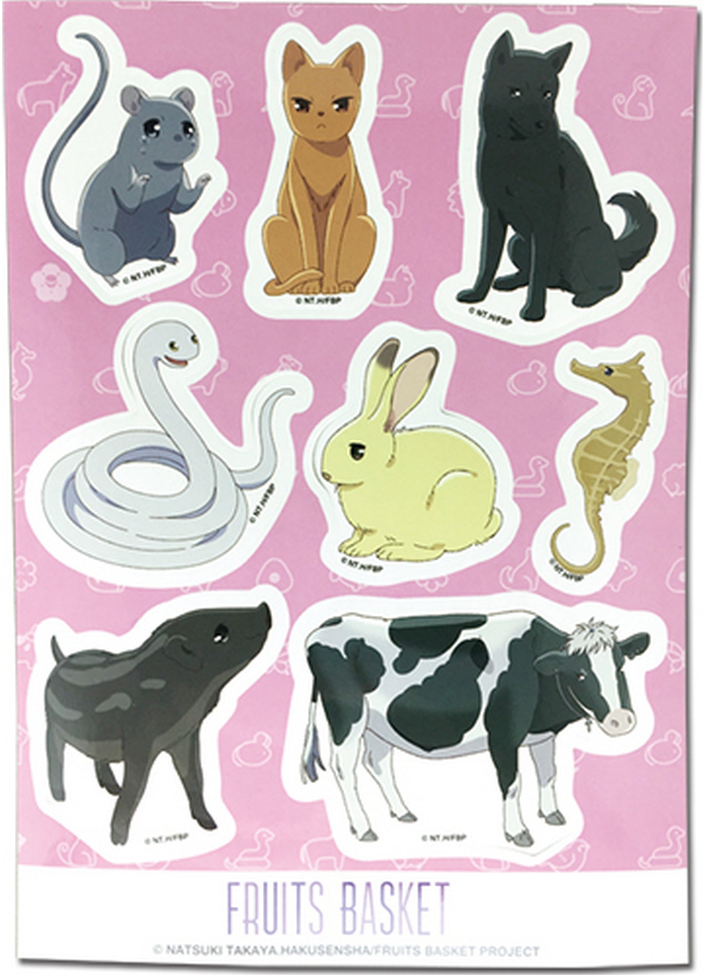 Fruits Basket - Animal Sticker Set 5"X7"
