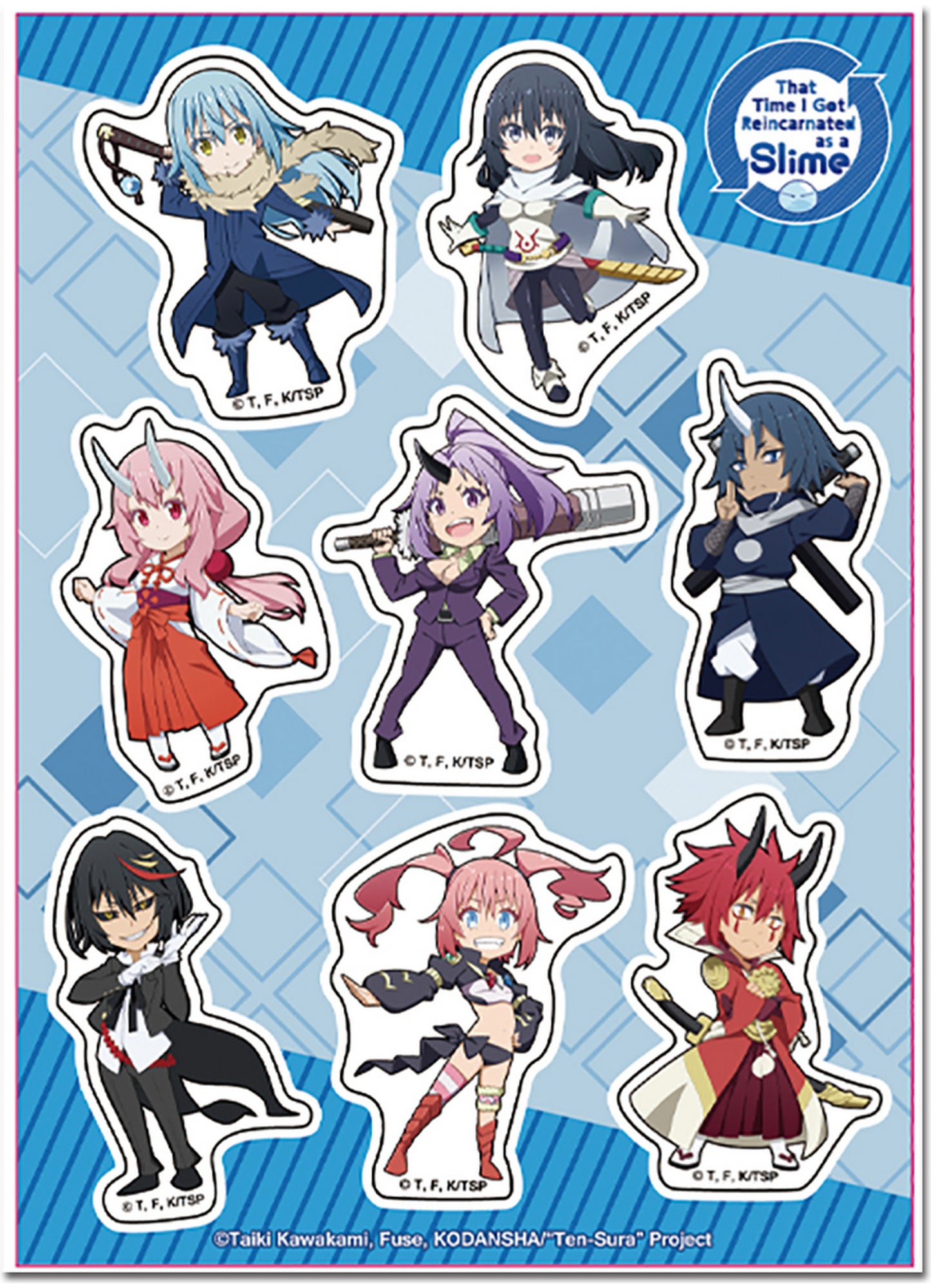 That Time I Got Reincarnated As A Slime - SD2 Sticker Set 5"X7"