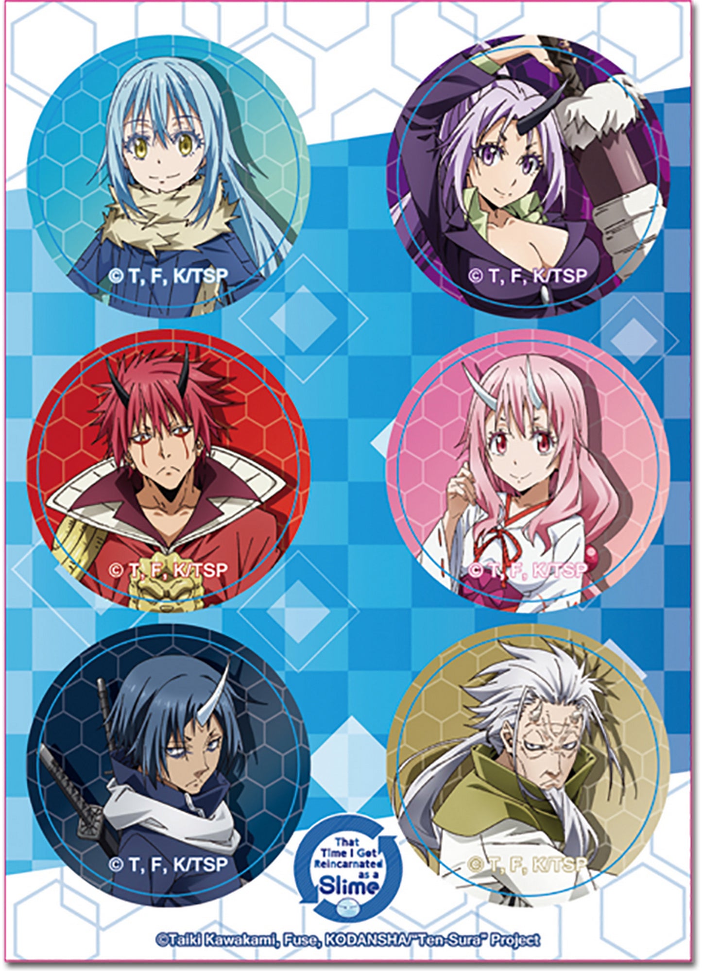 That Time I Got Reincarnated As A Slime - Group Sticker Set 5"X7"