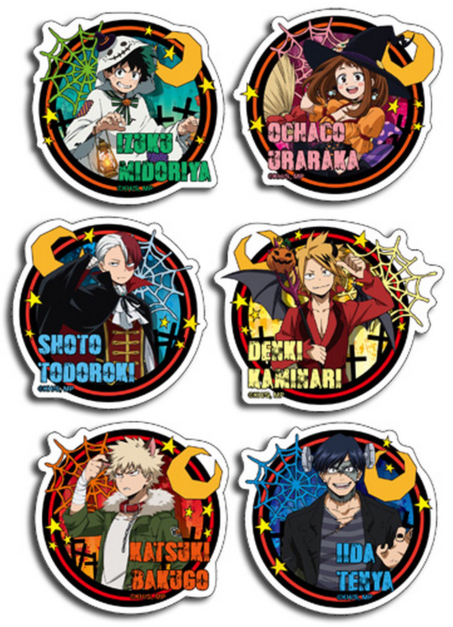 My Hero Academia - Halloween Die-Cut Sticker Set 3.5"