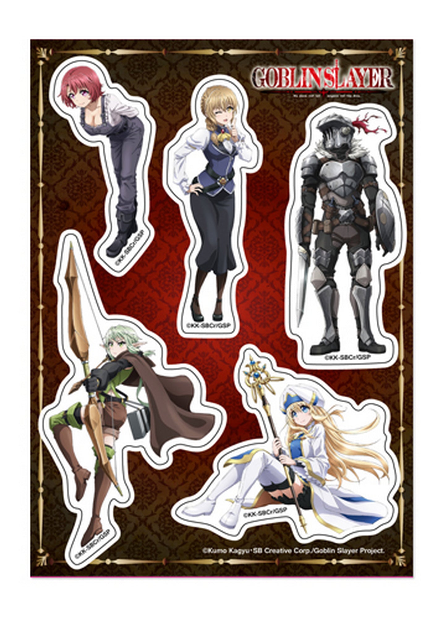 Goblin Slayer S1 - Group Sticker Set 5"X7"