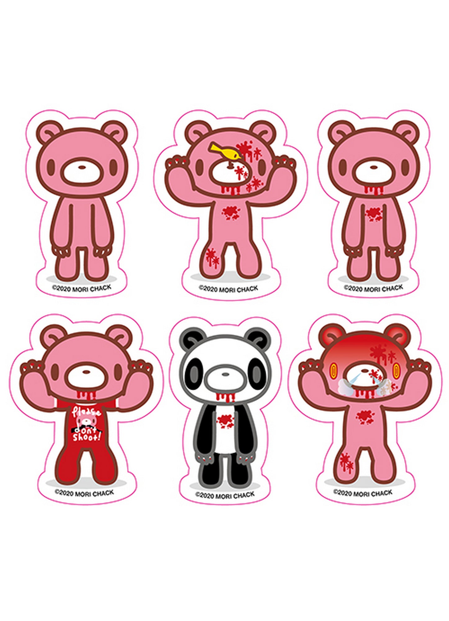 Gloomy Bear And Gloomy - Gloomy Bear Die-Cut Sticker Set