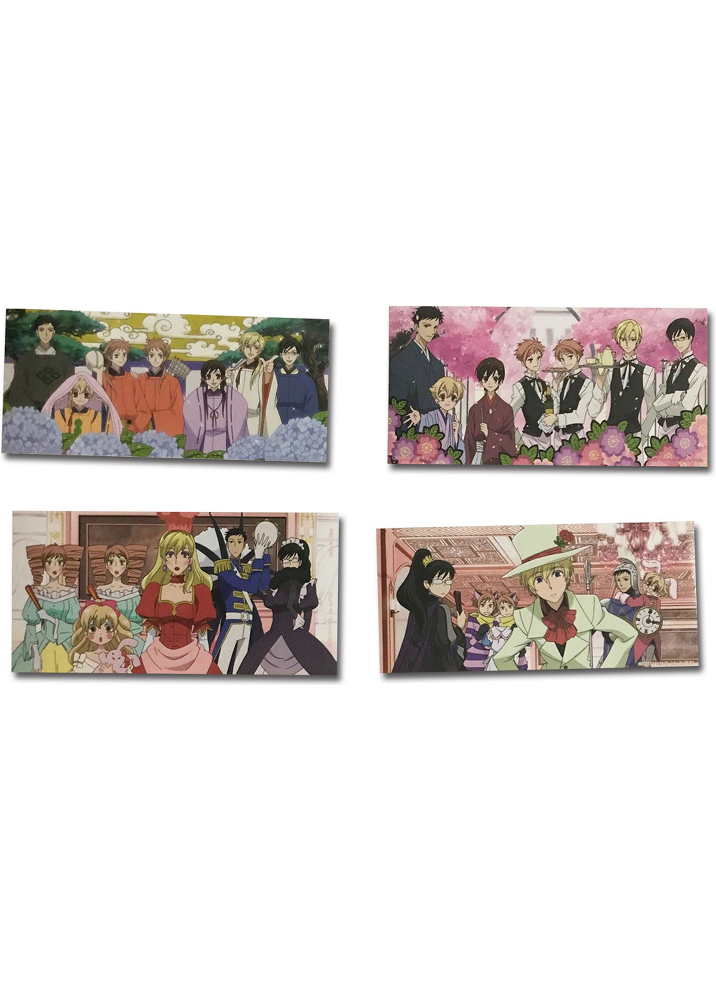 Ouran High School Host Club - Group In Costumes Sticker Set 4"