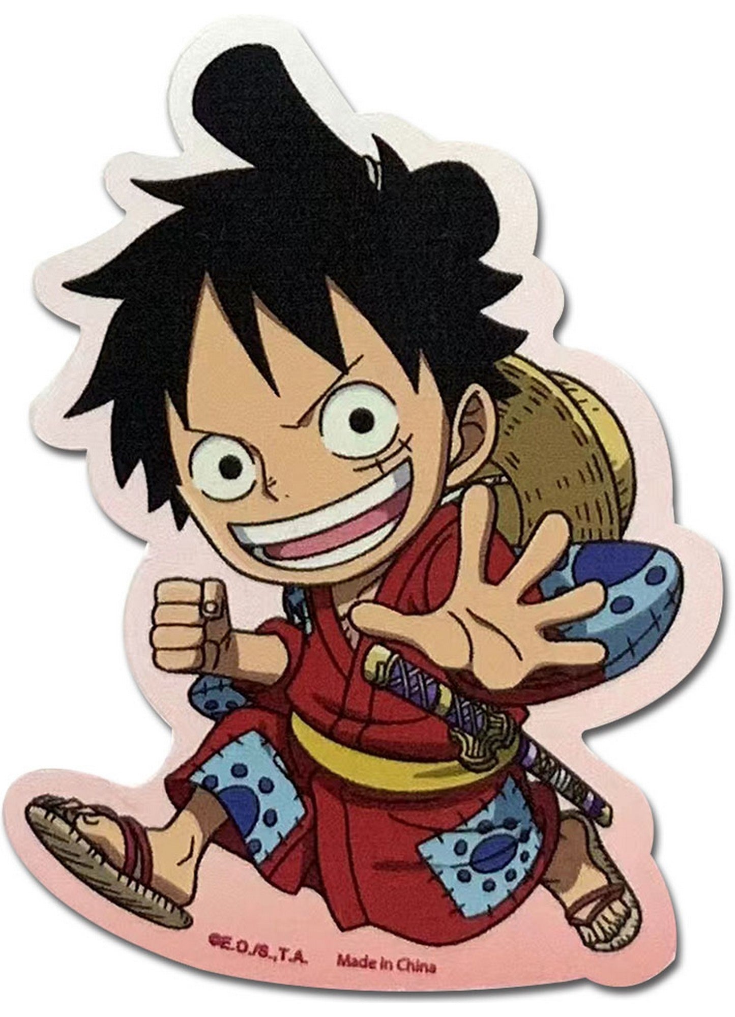 One Piece - Wano Country Monkey D. Luffy Die-Cut Sticker