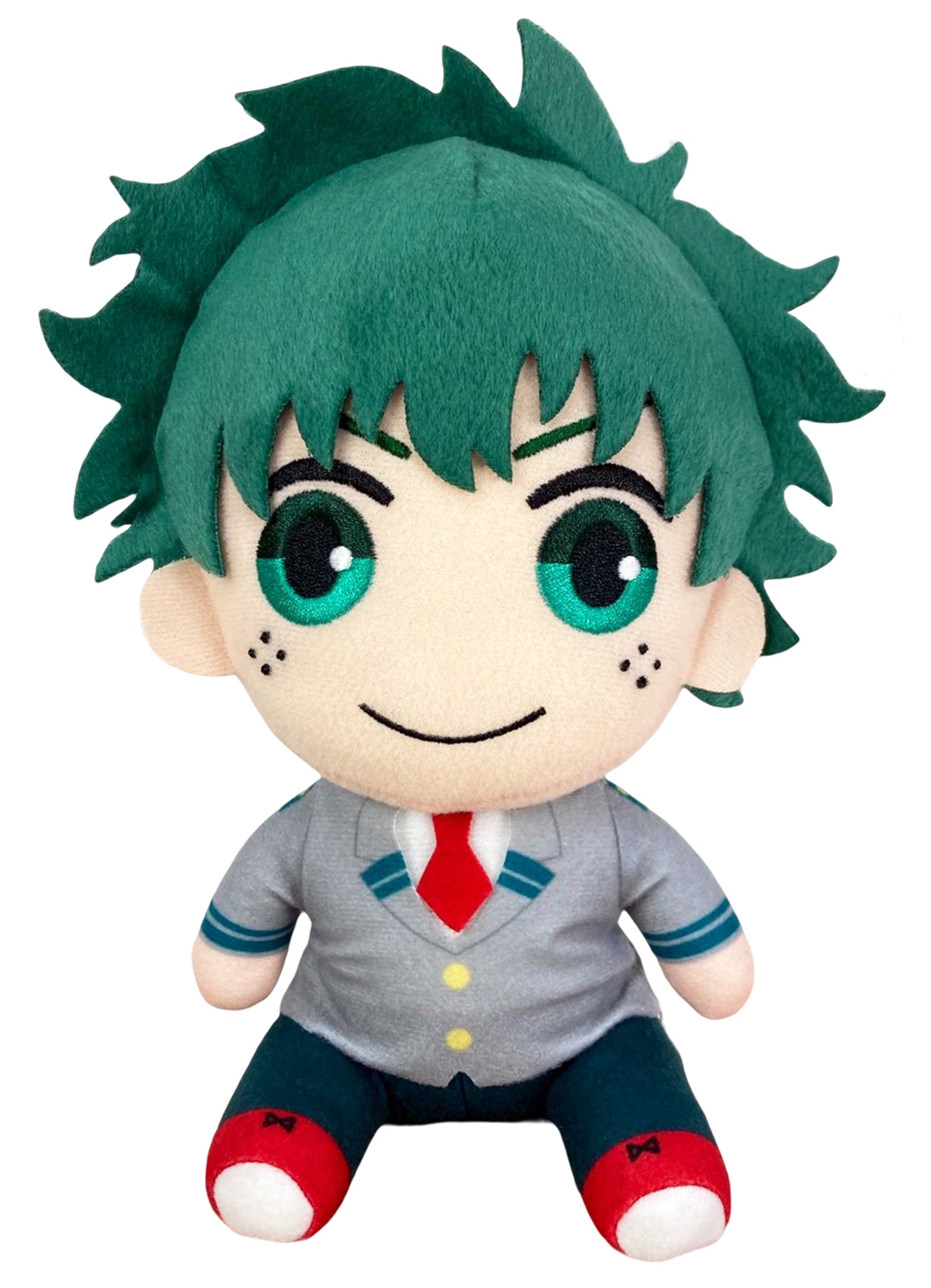 My Hero Academia S2 - Izuku Midoriya "Deku" Seifuku Sitting Plush 7"H