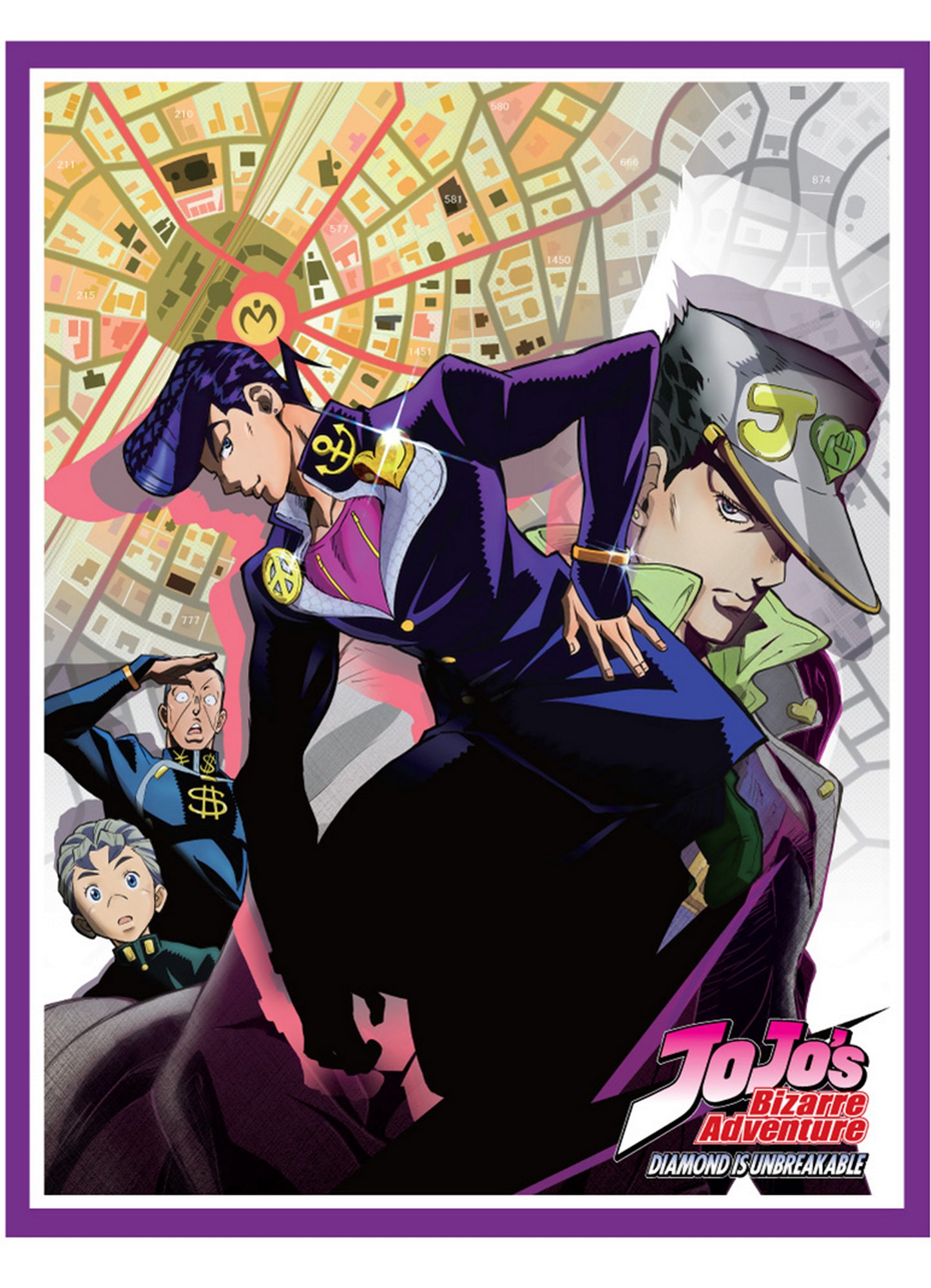 Jojos Bizarre Adventure S3 - Key Art 1 Throw Blanket 46"W x 60"H