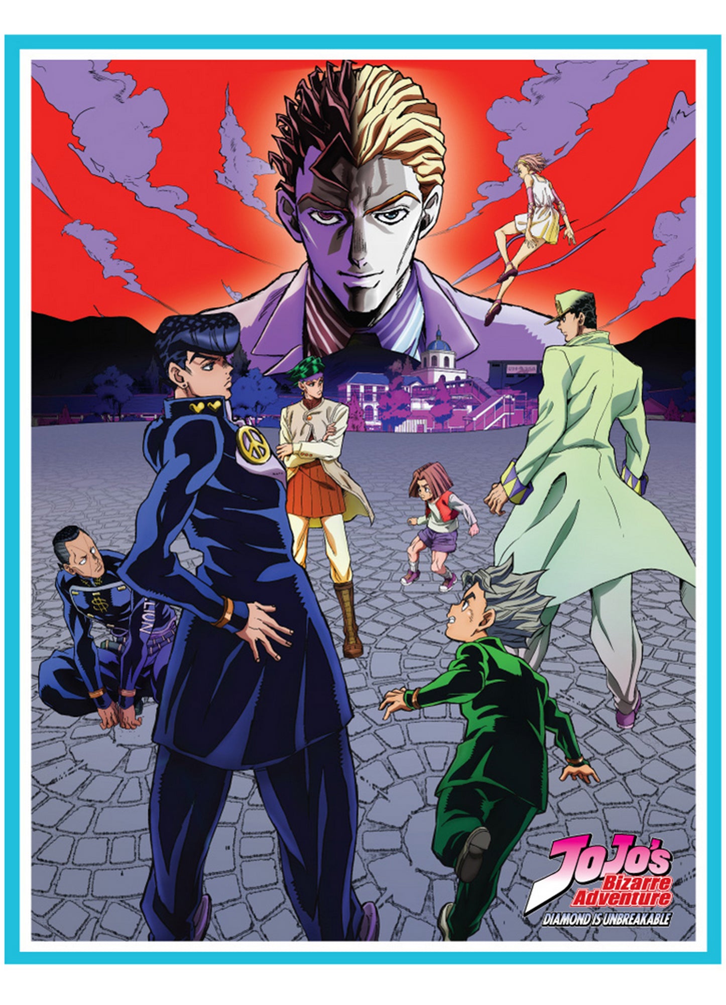 Jojos Bizarre Adventure S3 - Key Art 4 Throw Blanket 46"W x 60"H