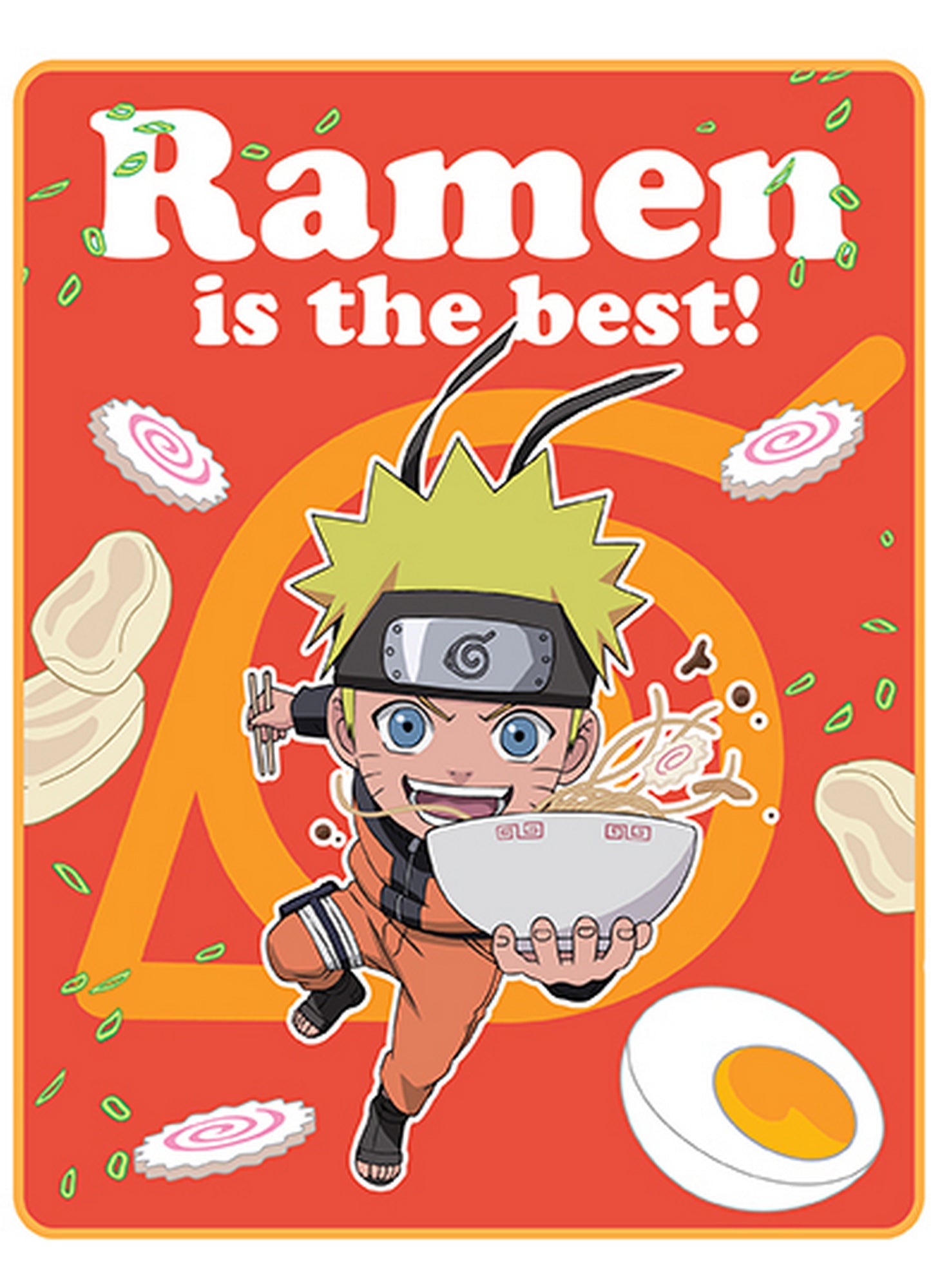 Naruto Shippuden - SD Naruto Uzumaki W/ Throw Blanket 46"W x 60"H