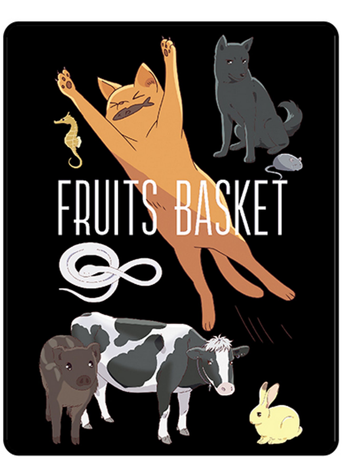 Fruits Basket - Animals Throw Blanket 46"W x 60"H