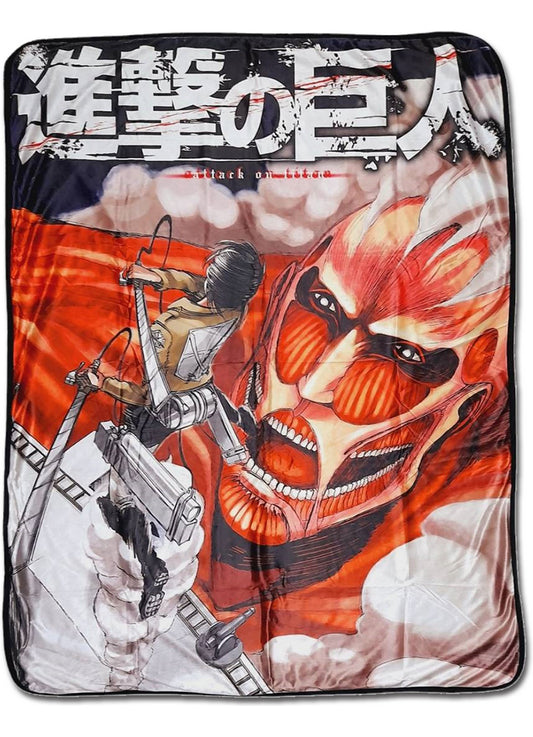 Attack On Titan - Throw Blanket 46"W x 60"H