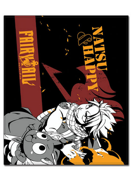Fairy Tail S6 - Natsu Dragneel & Happy Throw Blanket 46"W x 60"H