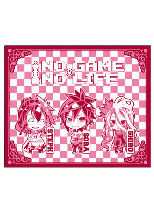 No Game No Life - Shiro, Sora & Steph Throw Blanket 46"W x 60"H
