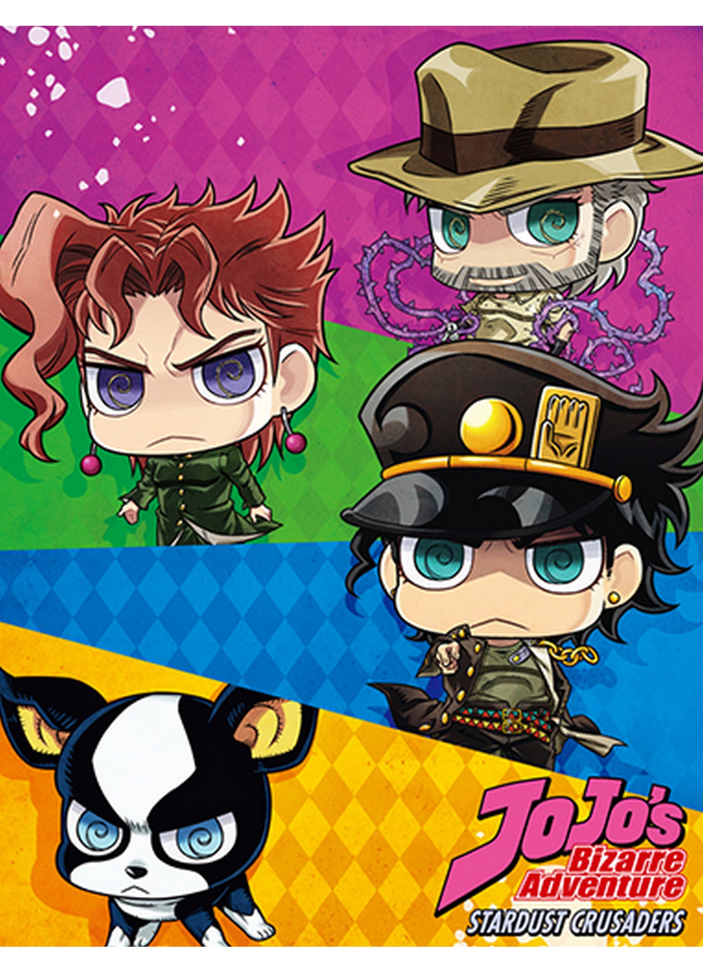 Jojos Bizarre Adventure - Group SD Sublimation Throw Blanket 46"W x 60"H