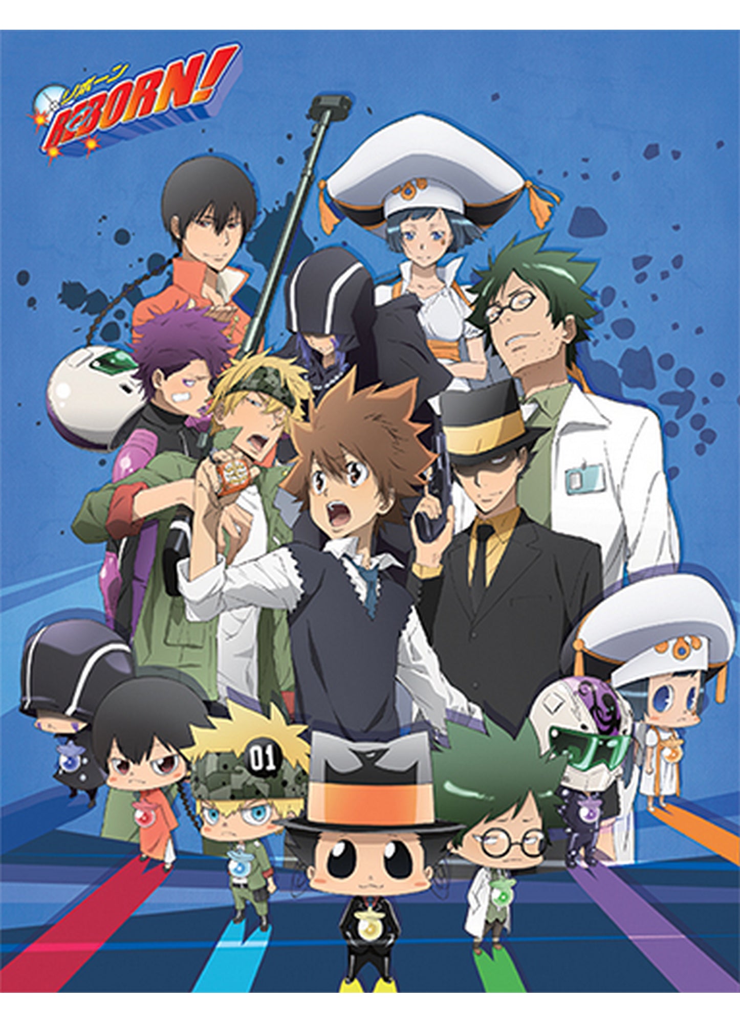 Reborn! - Arcobaleno Throw Blanket 46"W x 60"H