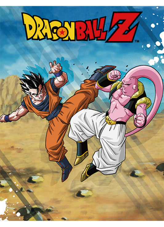 Dragon Ball Z - Son Gohan Vs Majin Buu Throw Blanket 46"W x 60"H
