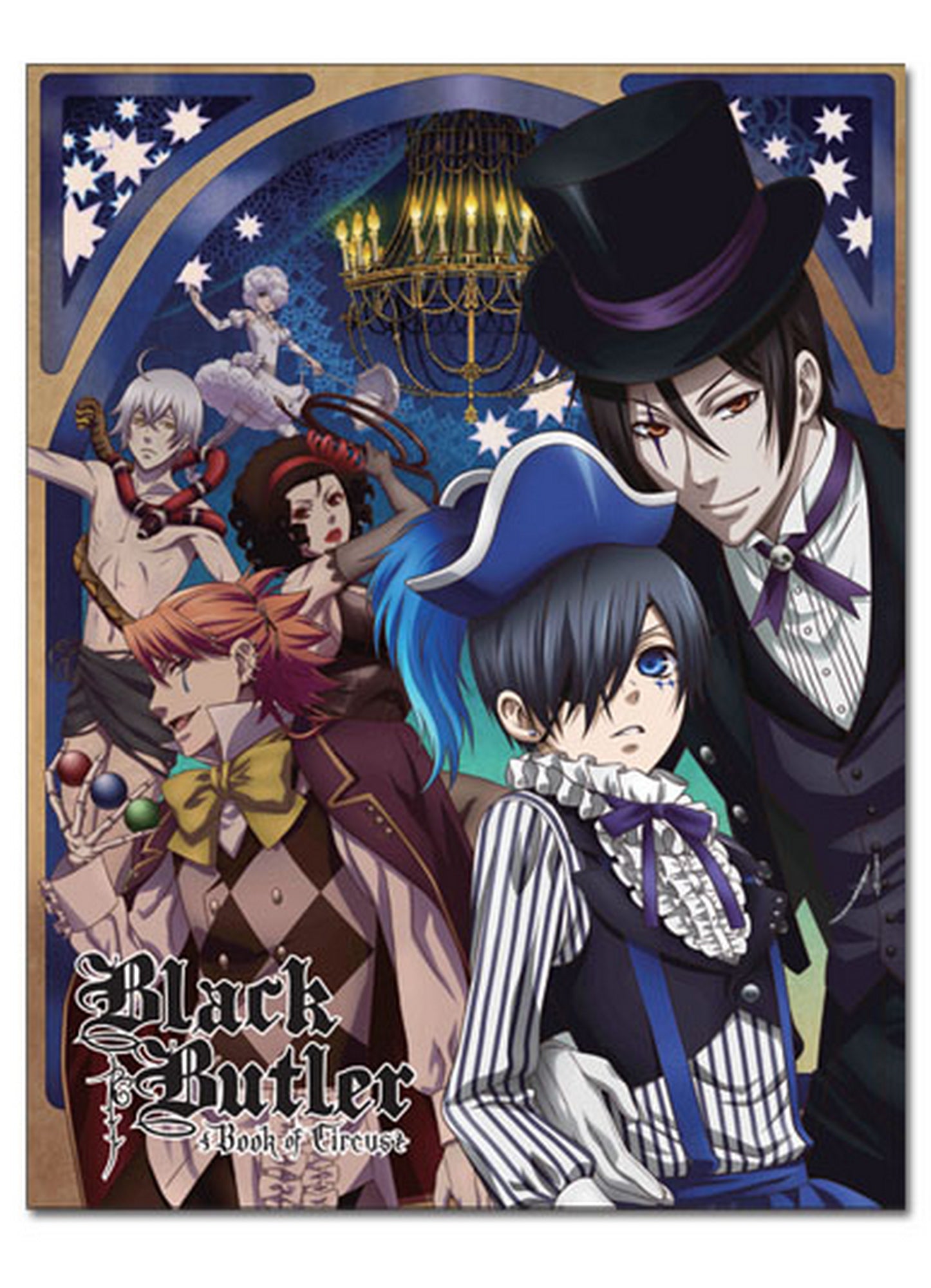 Black Butler Book of Circus - Ciel Phantomhive & Sebastian Michaelis Circus Sublimation Throw Blanket 46"W x 60"H