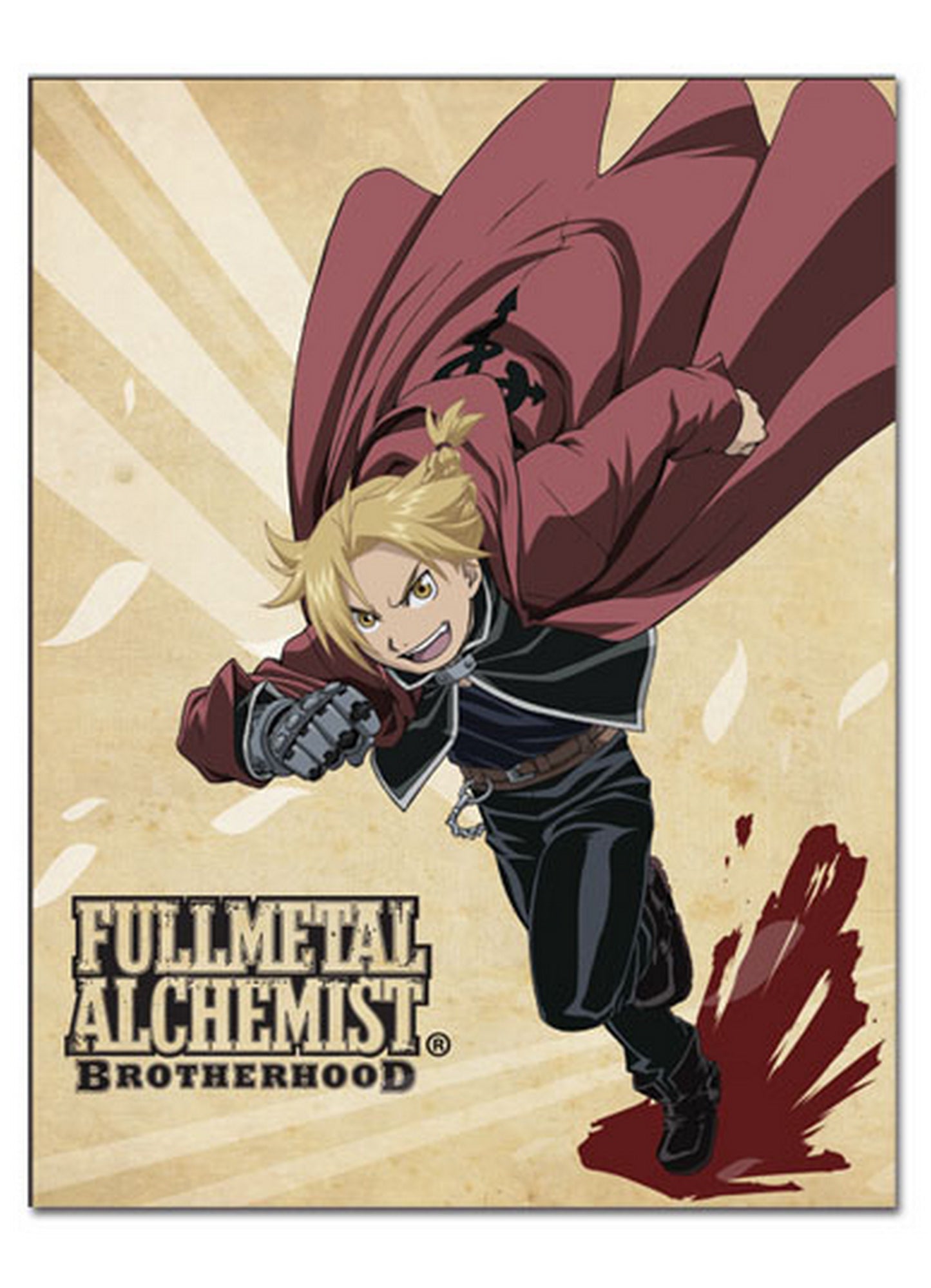 Fullmetal Alchemist: Brotherhood - Edward Elric "Ed" Sublimation Throw Blanket 46"W x 60"H