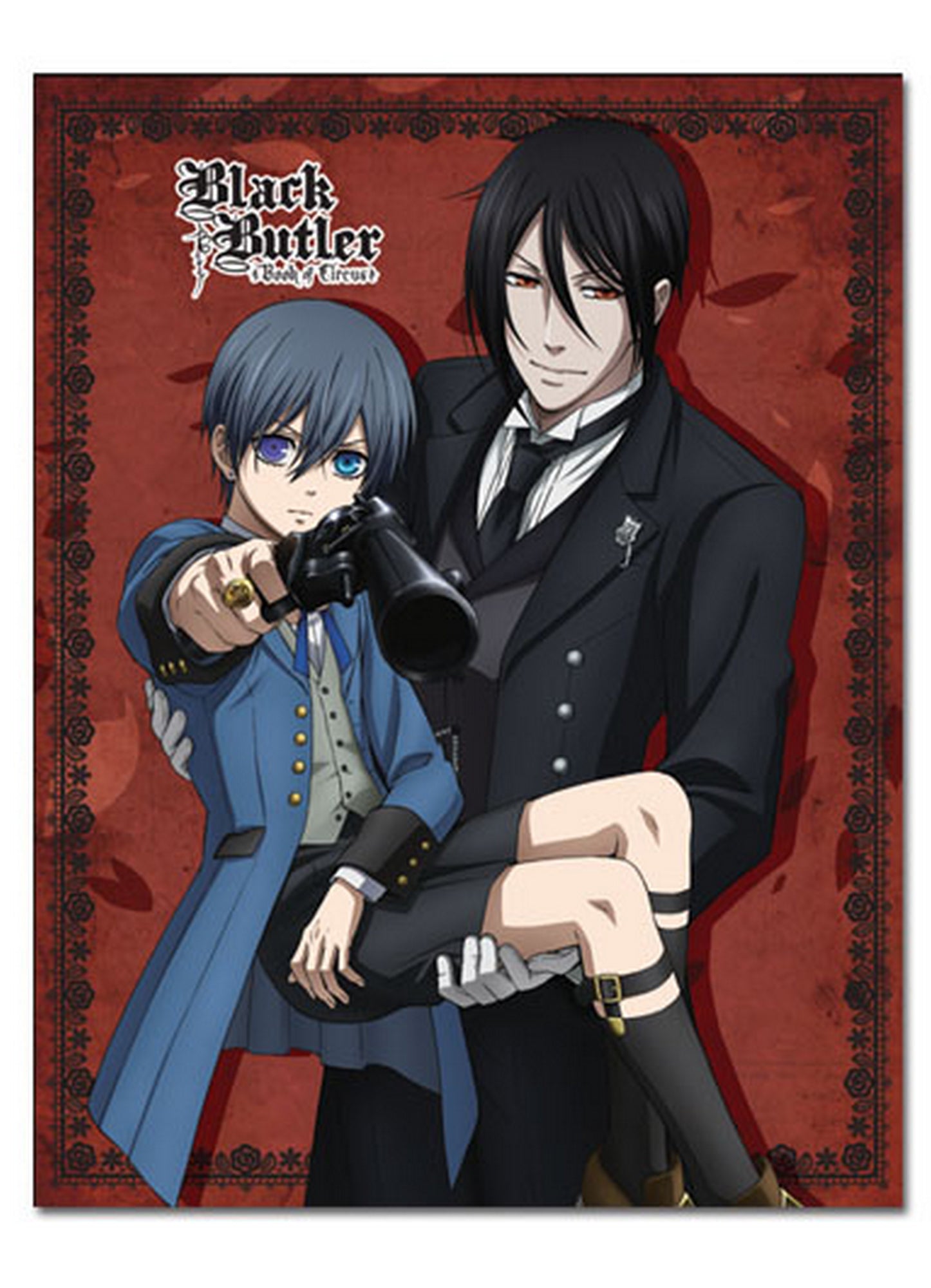 Black Butler Book of Circus - Ciel Phantomhive & Sebastian Michaelis Sublimation Throw Banket