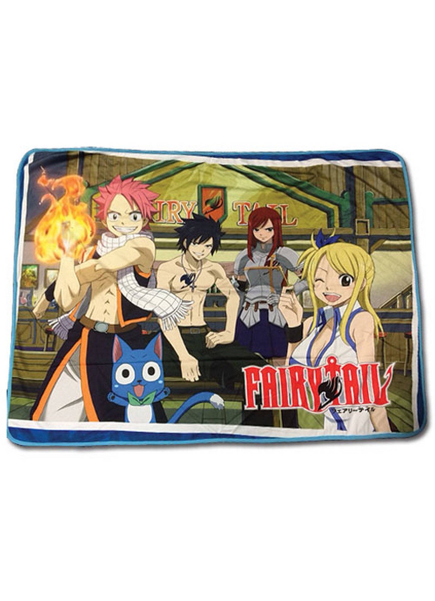 Fairy Tail - Group In Bar Sublimation Throw Blanket 46"W x 60"H