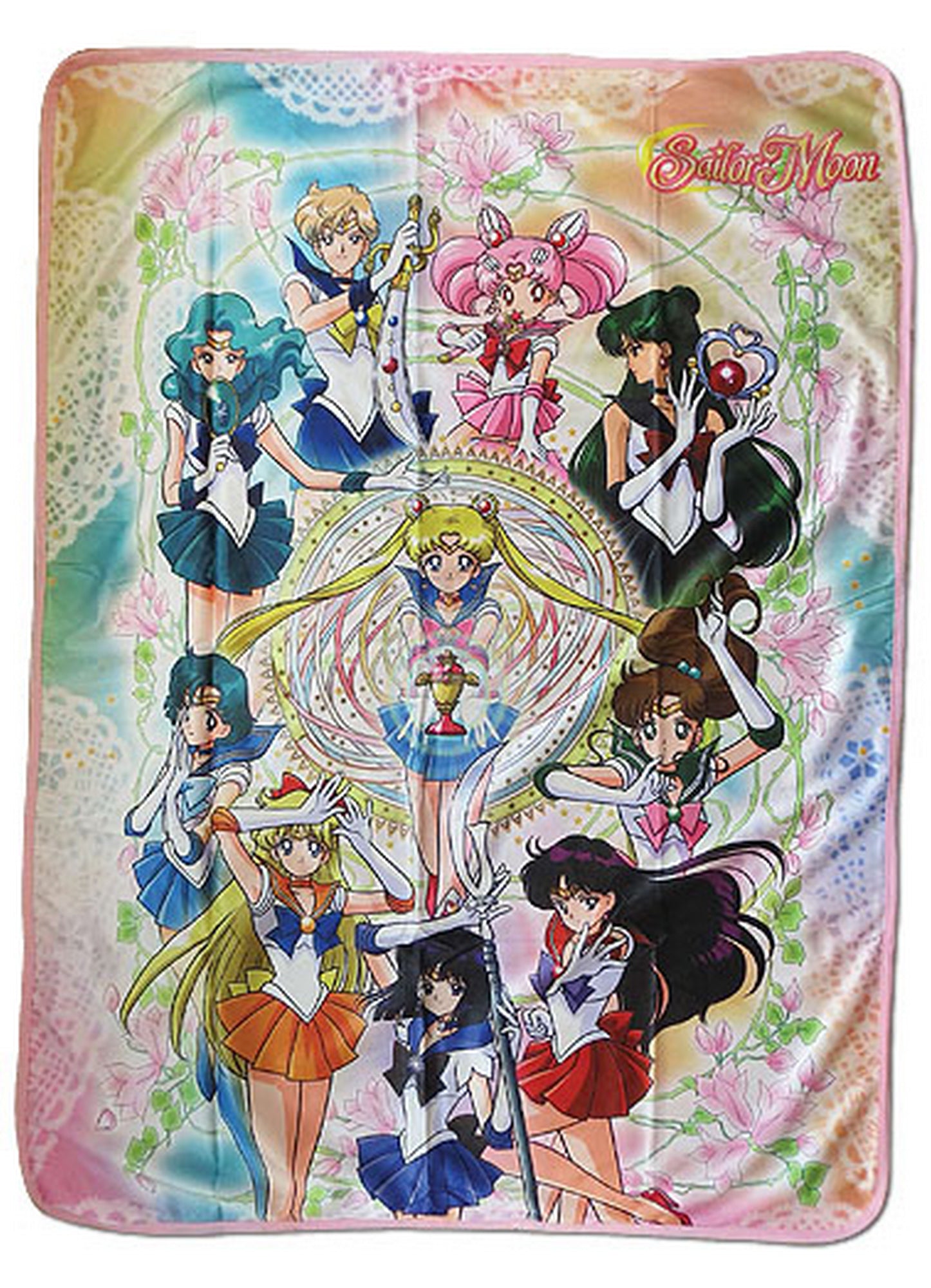 Sailor Moon S - Sailor Moon - Group Sublimation Throw Blanket 46"W x 60"H