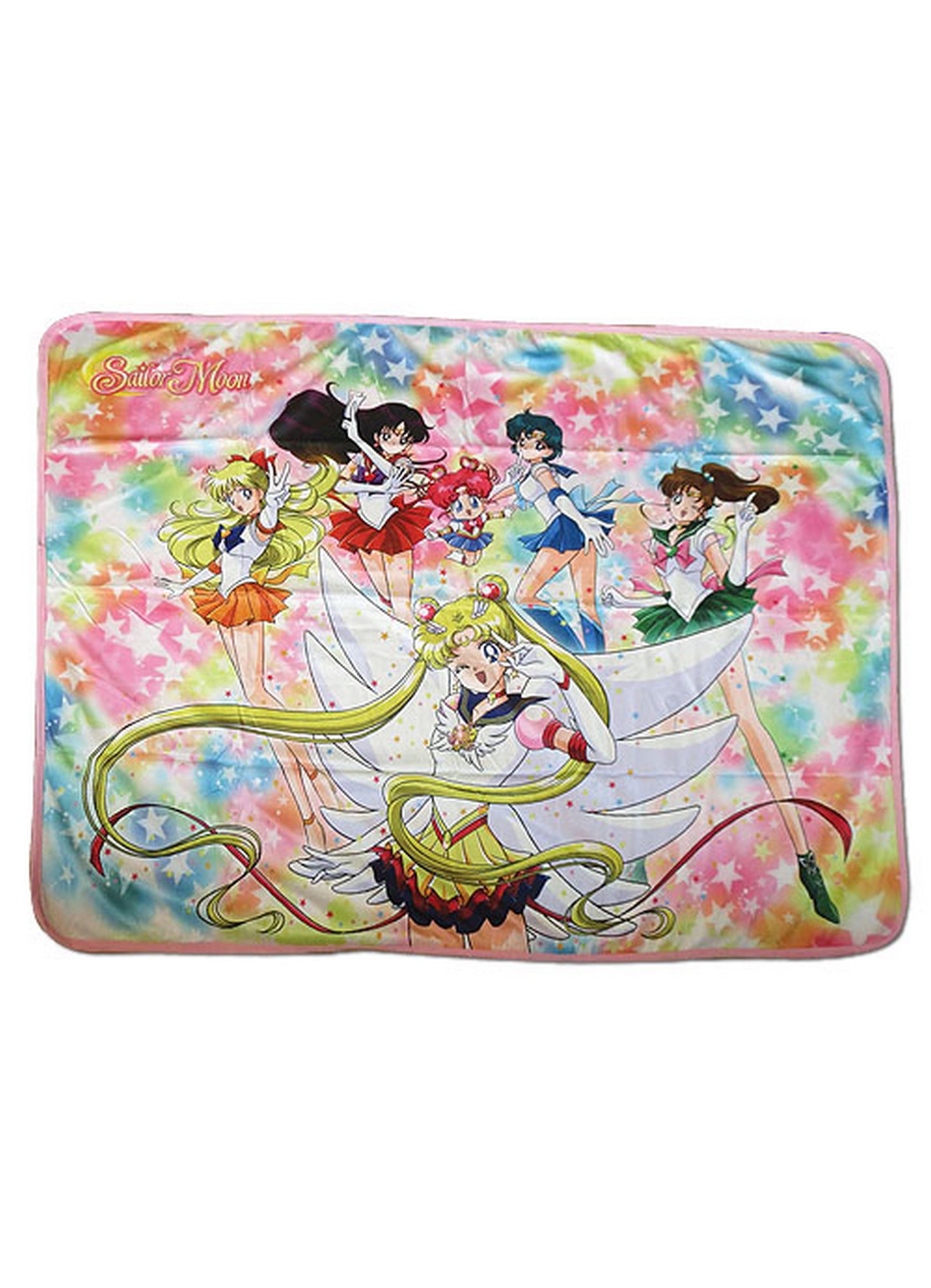 Sailor Moon Stars - Eternal Sailor Moon Group Sublimation Throw Blanket 46"W x 60"H