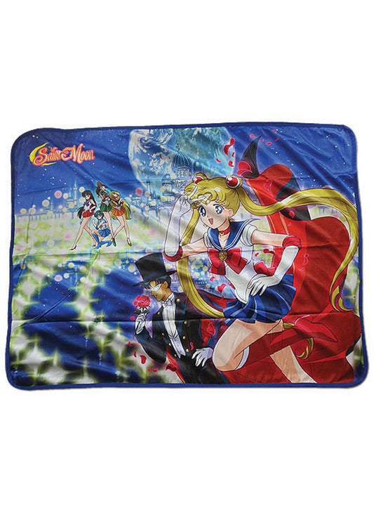 Sailor Moon - Sailor Moon Group Sublimation Throw Blanket 46"W x 60"H