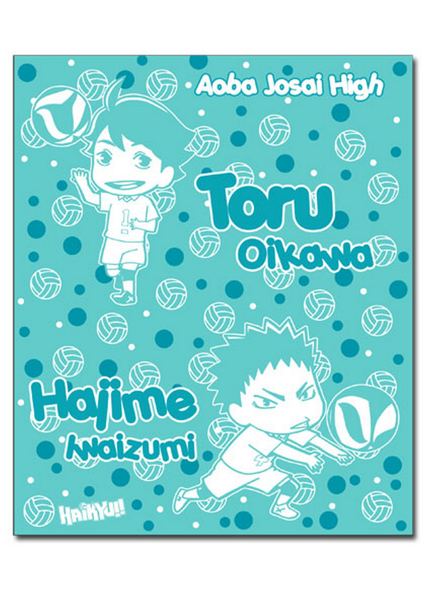 Haikyu - Toru Oikawa & Hajime Iwaizumi Throw Blanket 46"W x 60"H