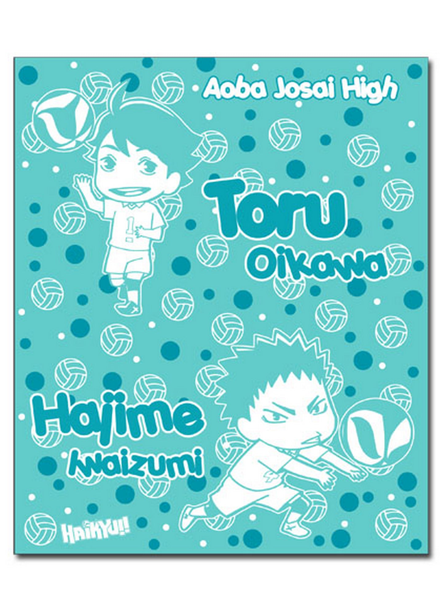Haikyu - Toru Oikawa & Hajime Iwaizumi Throw Blanket 46"W x 60"H