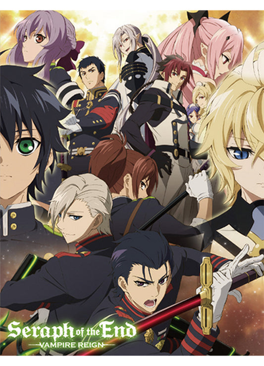 Seraph Of The End - Group Sublimation Throw Blanket 46"W x 60"H