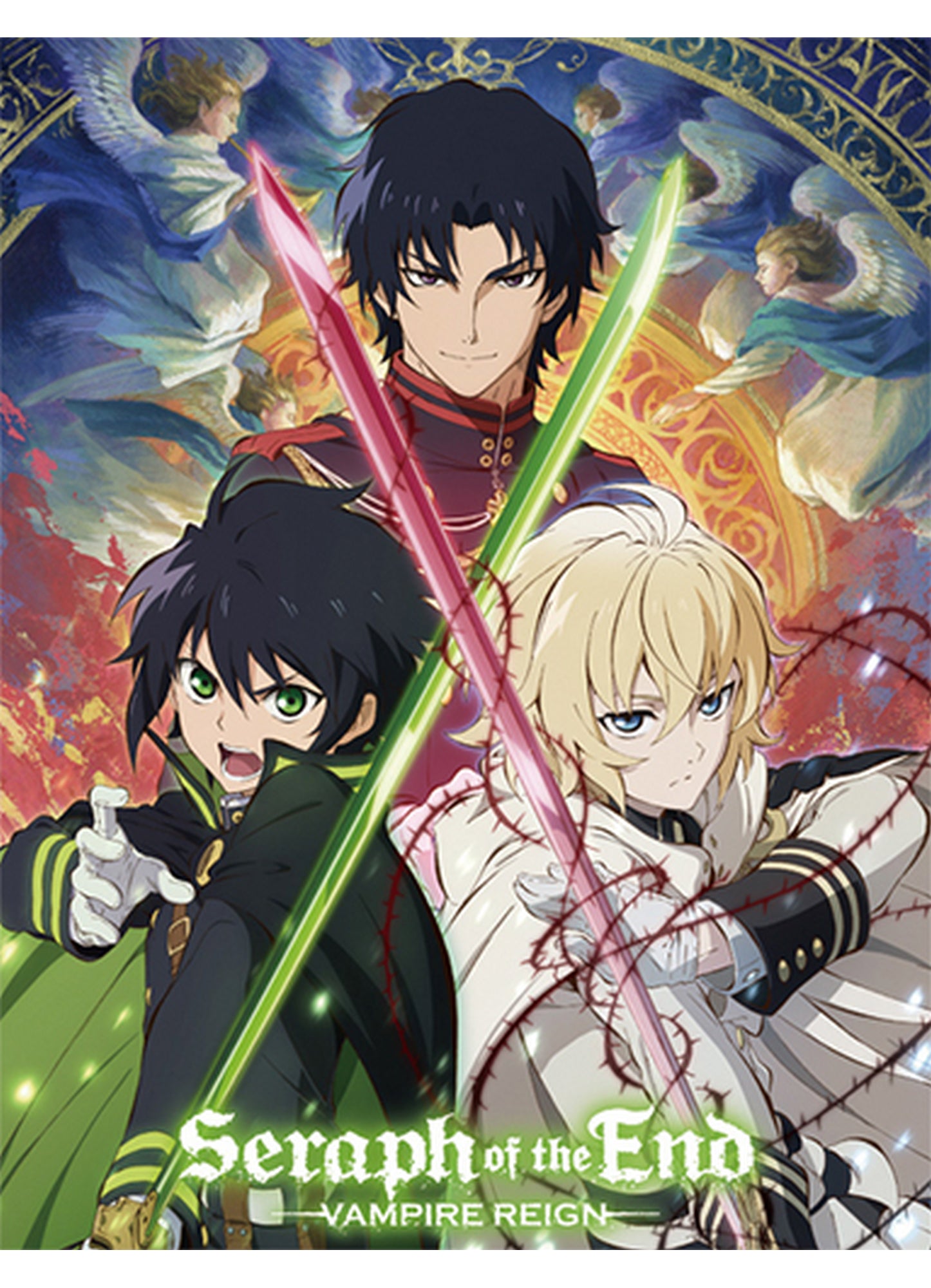 Seraph Of The End - Mikaela Hyakuya & Yuichiro Hyakuya & Guren Ichinose Sublimation Throw Blanket 46"W x 60"H