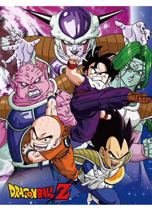 Dragon Ball Z - Group 4 Sublimation Throw Blanket 46"W x 60"H