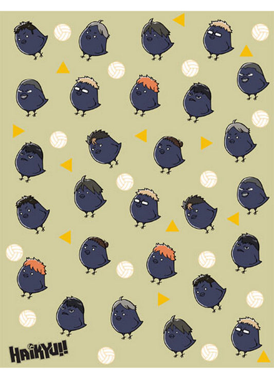 Haikyu - SD Raven Sublimation Throw Blanket 46"W x 60"H