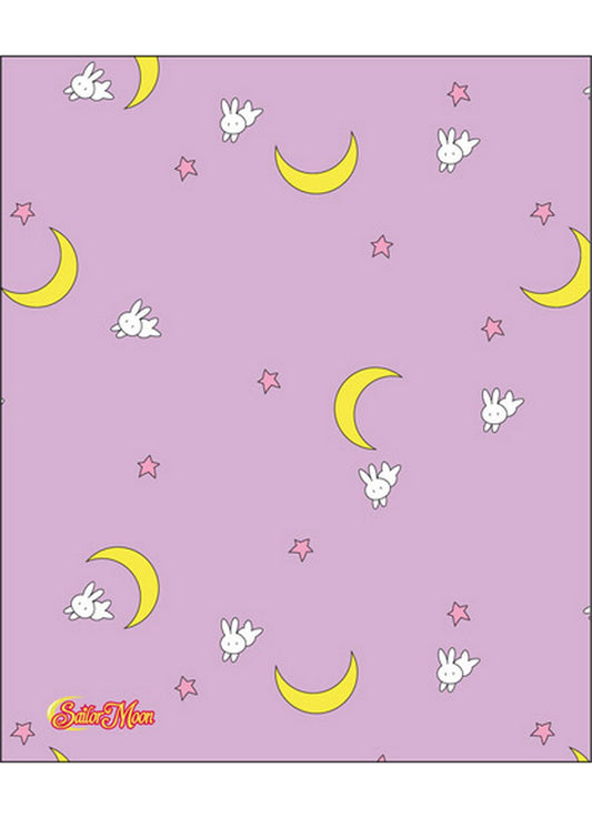 Sailor Moon - Pink With Rabbit Throw Blanket 46"W x 60"H
