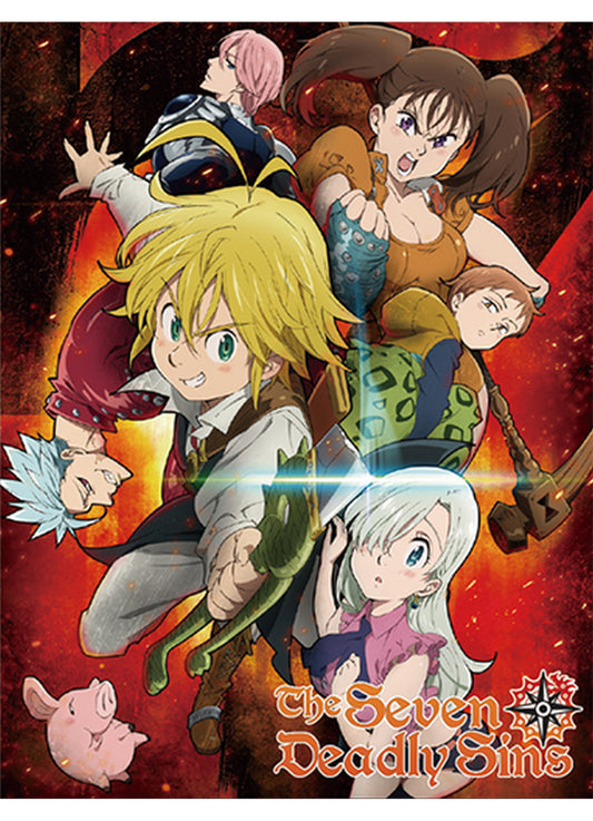 The Seven Deadly Sins - Group 2 Sublimation Throw Blanket 46"W x 60"H