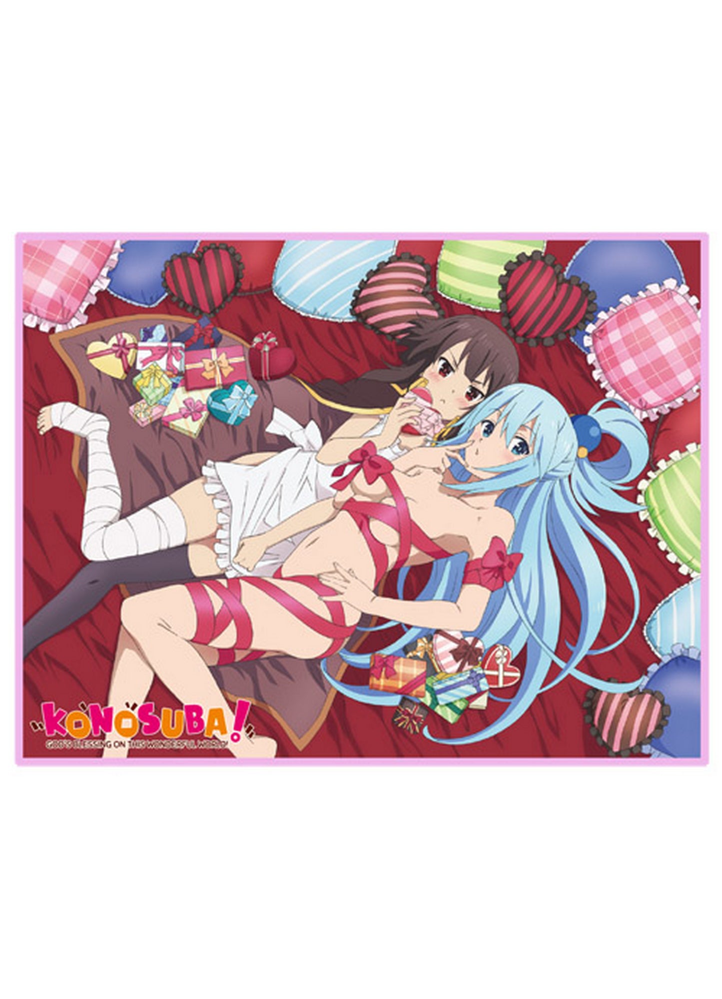 Konosuba - Aqua & Megumin Sublimation Throw Blanket 46"W x 60"H