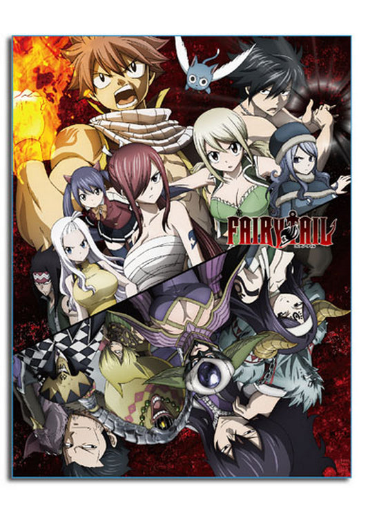 Fairy Tail S7 - Big Group Sublimation Throw Blanket 46"W x 60"H