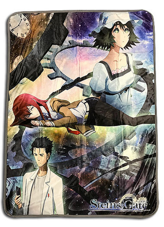 Steins;Gate - Key Art Sublimation Throw Blanket 46"W x 60"H