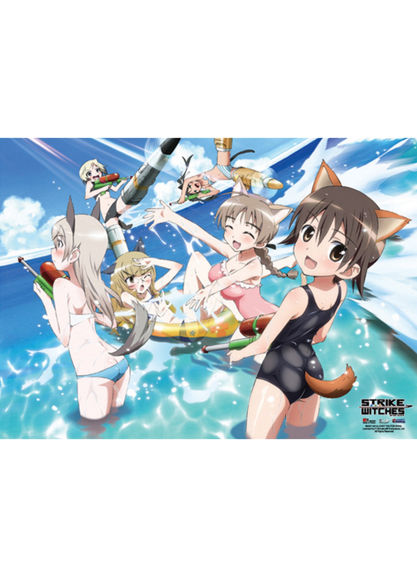 Strikes Witches - Swimming Suits Wall Scroll 31"W x 43"H