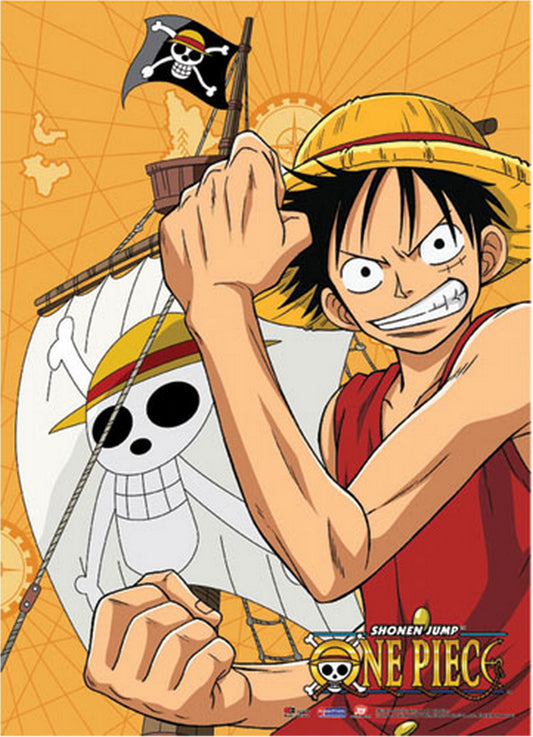 One Piece - Monkey D/ Luffy Wall Scroll 31"W x 43"H