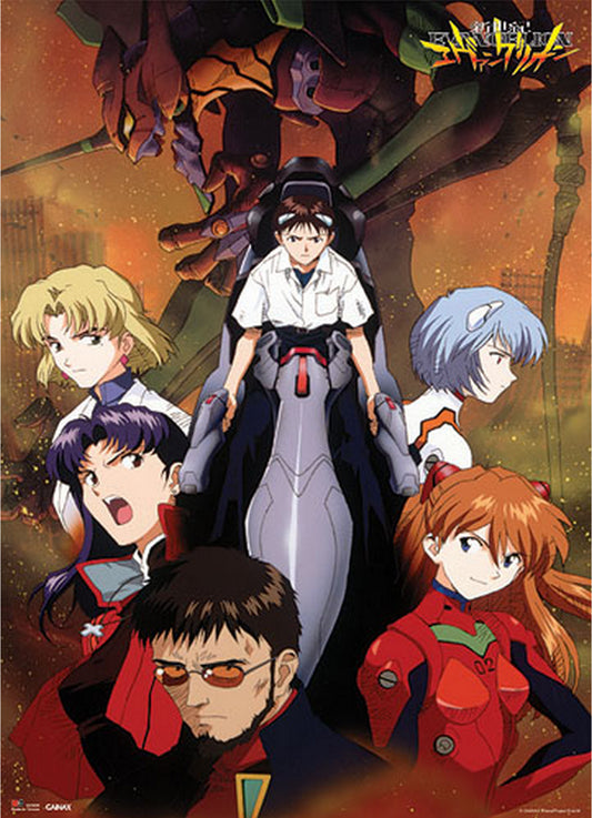 Neon Genesis Evangelion - Group Wall Scroll 31"W x 43"H