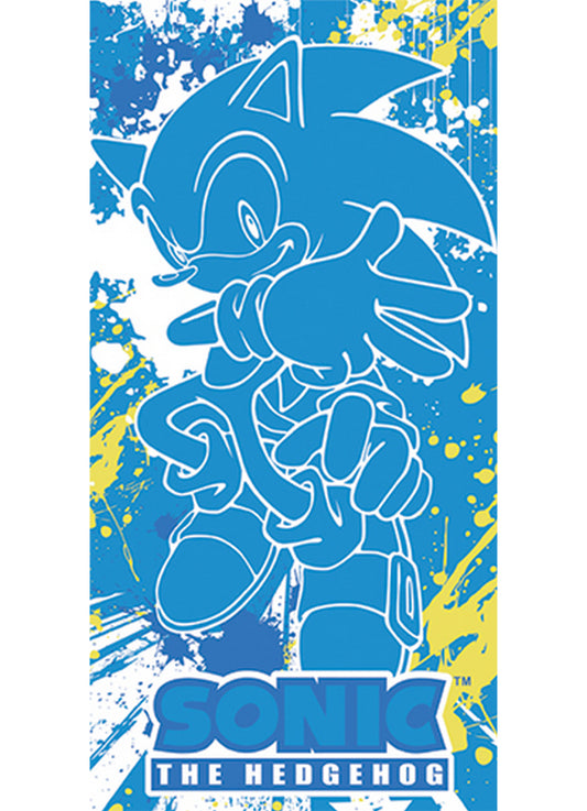 Sonic Hedgehog - Spray Towel 29.5"W x 59"H