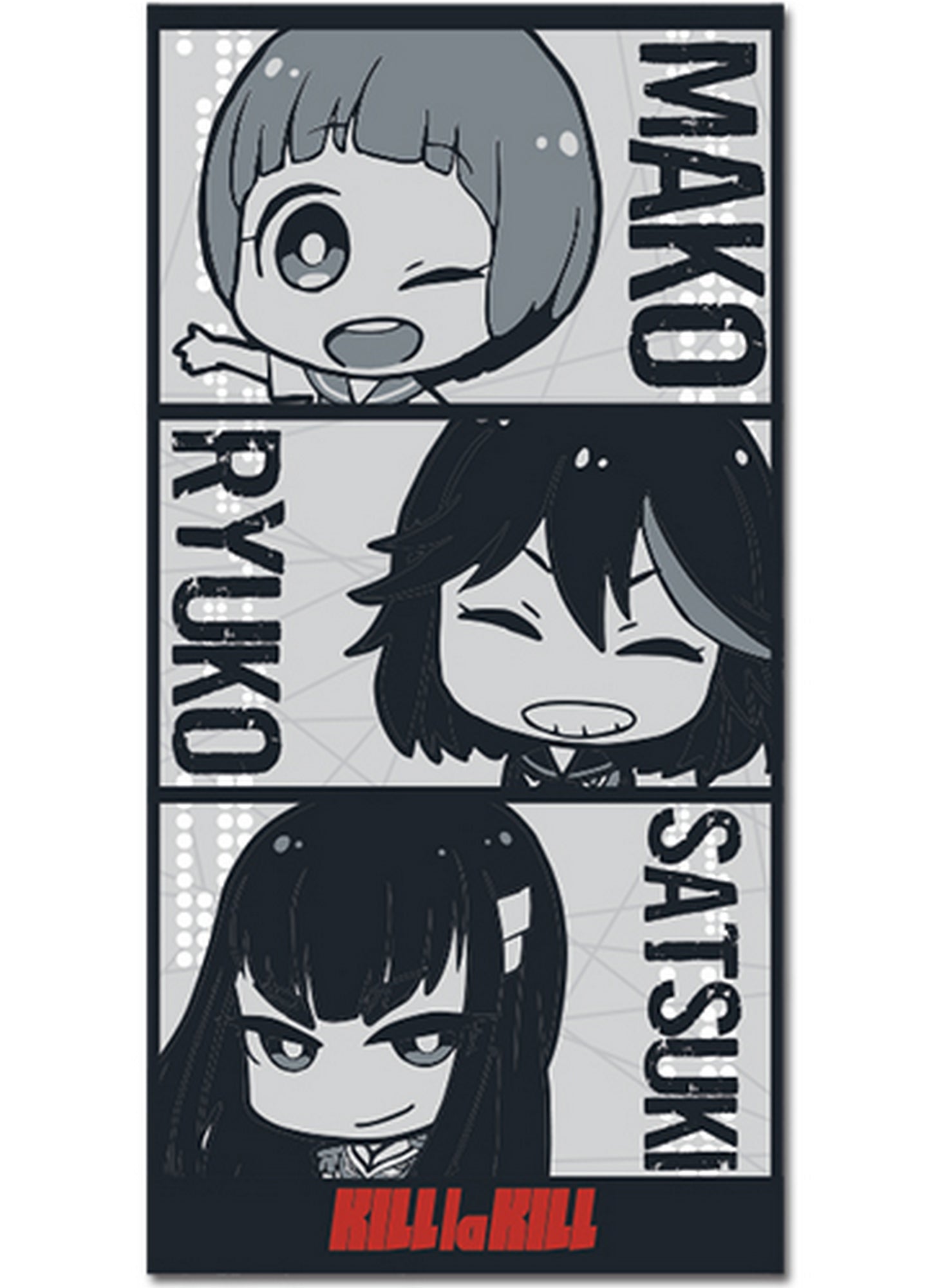 Kill La Kill - Group Towel 29.5"W x 59"H