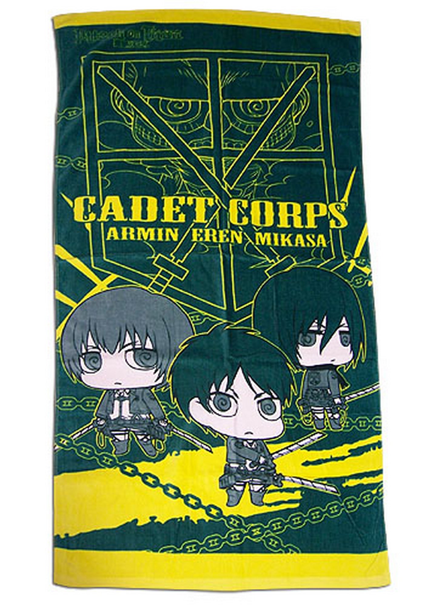 Attack On Titan - Group With Titan SD Towel 29.5"W x 59"H