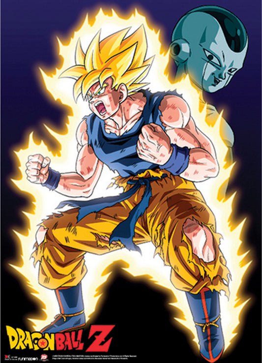 Dragon Ball Z - Super Saiyan Son Goku Wall Scroll 31"W x 43"H