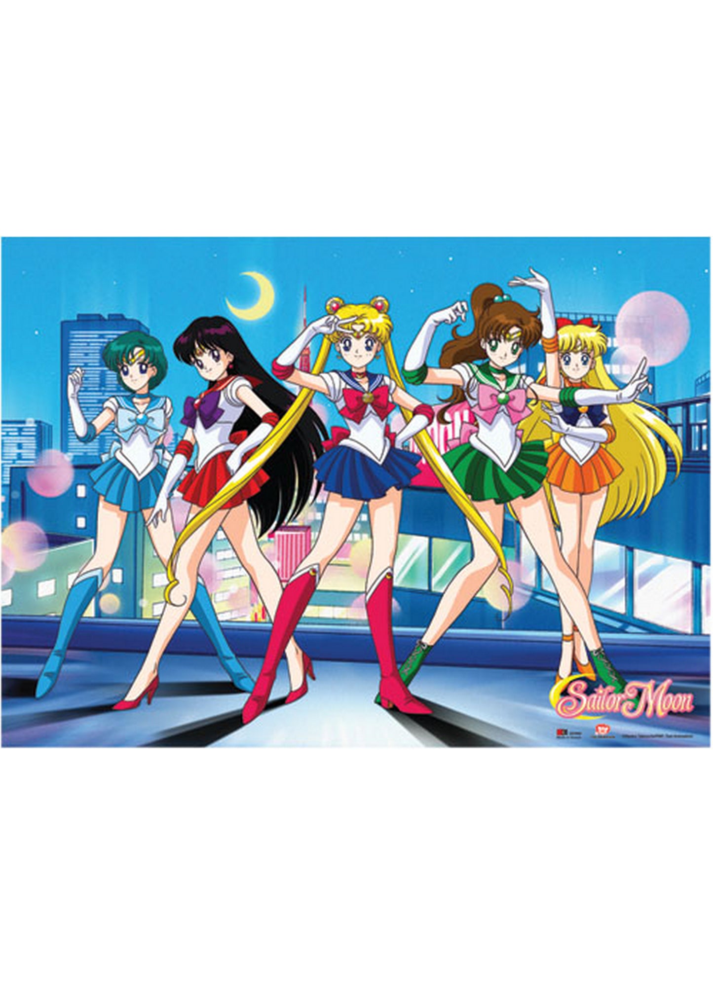 Sailor Moon - Girls Group Wall Scroll 31"W x 43"H