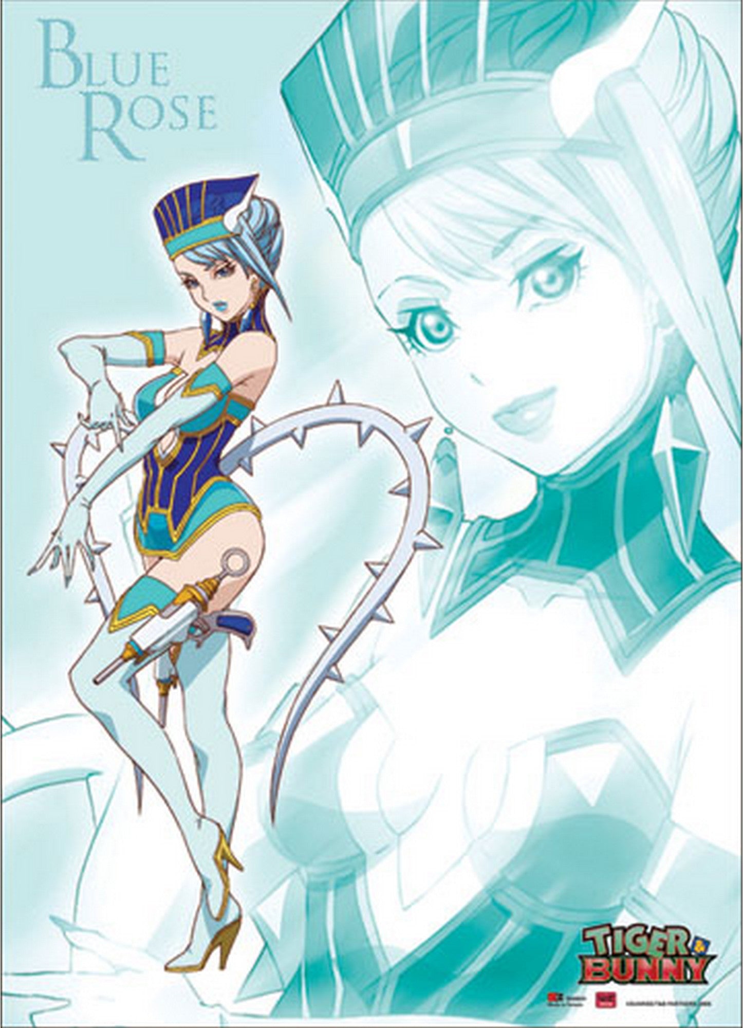 Tiger & Bunny - Blue Rose Wall Scroll 31"W x 43"H