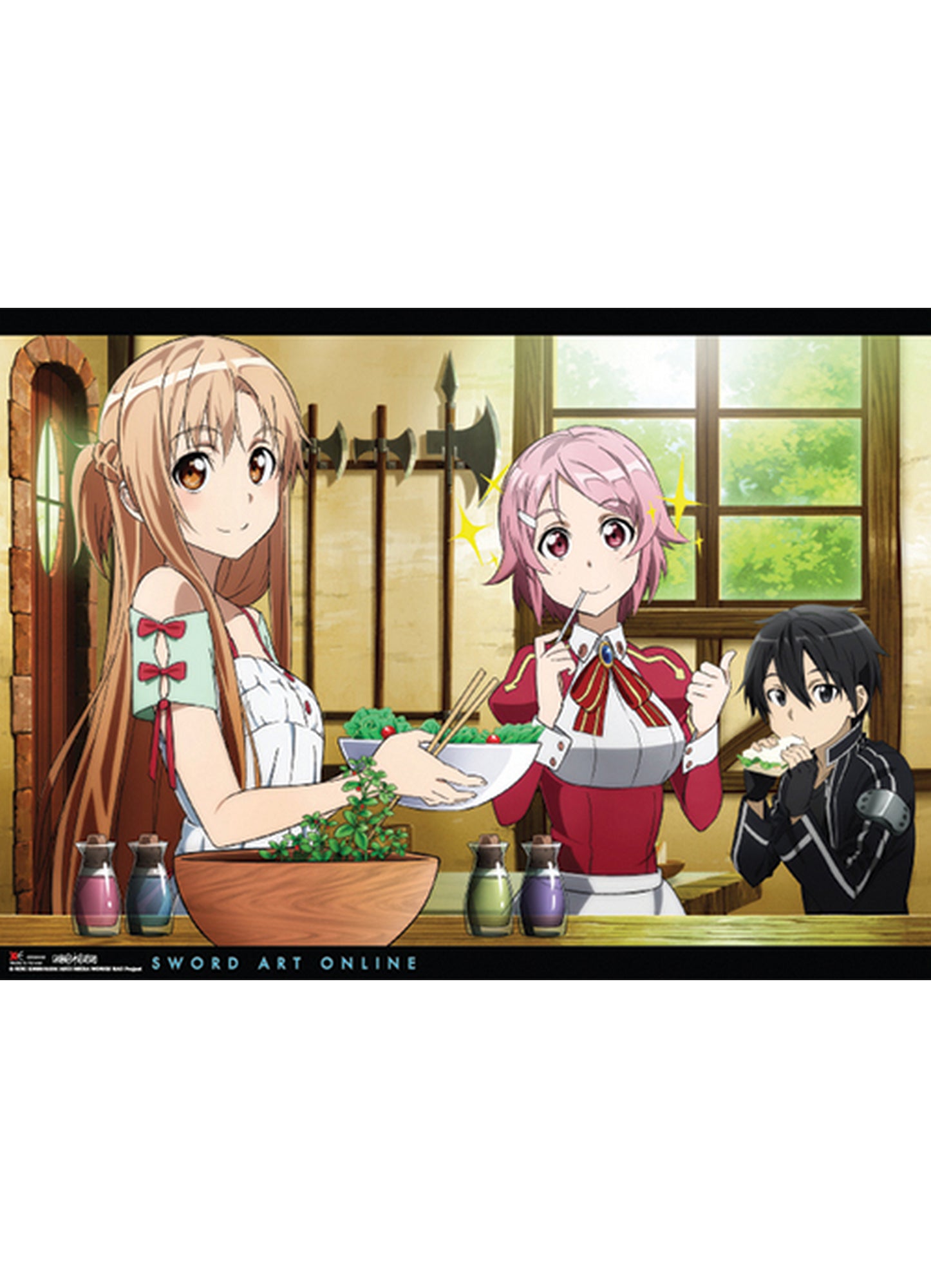 Sword Art Online - Asuna, Lizbeth & Kirito Wall Scroll 31"W x 43"H