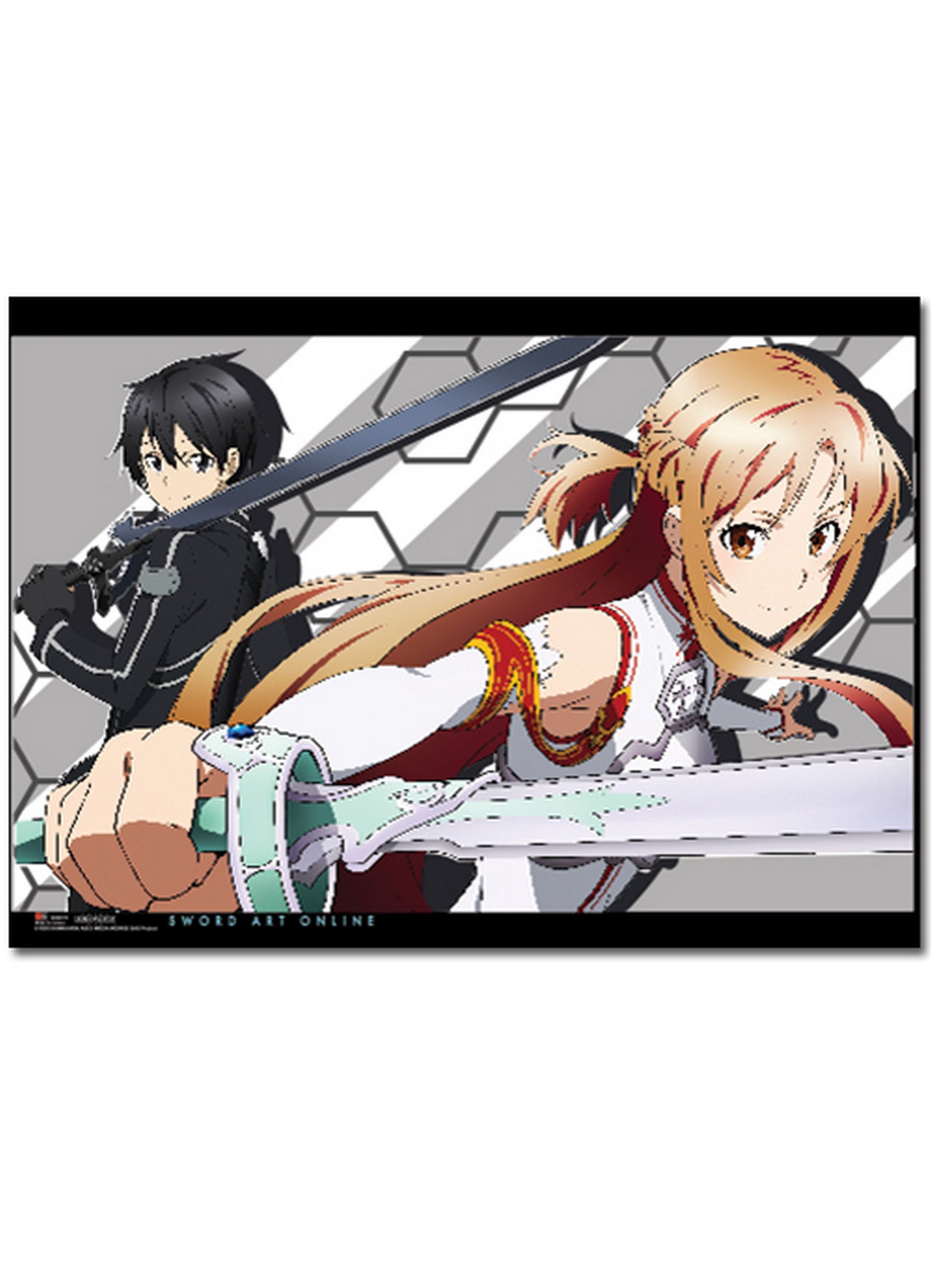 Sword Art Online - Kirito Asuna Wall Scroll 31"W x 43"H